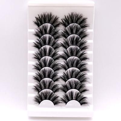 China Hot-selling Thick 5 Pairs 25mm Styles Natural Black Lashes for sale