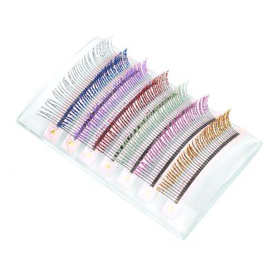 China Glitter & Individual Classic Bulk Lash Faux Mink Eyelash Extension Professional Handmade Silk Eyelash Volume Glitter-shimmery Eyelash for sale