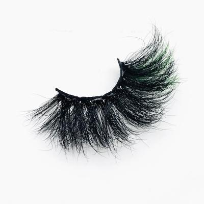 China Luxury Reusable Fake Colored Mink Lashes Private Label for sale