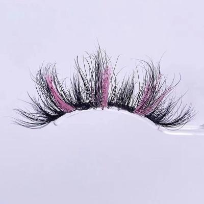 China Glitter & Shimmery Ready To Ship Volume Mink Eye Lash Russian Style False Strip Eyelash for sale