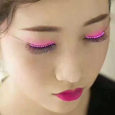 China Light Top Grade LED Light 1 Pairs Wholesale False Eyelashes for sale