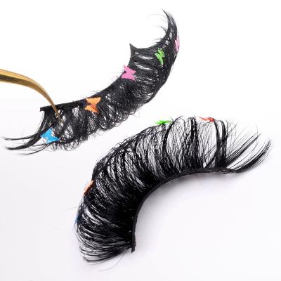 China Factory Direct Selling 25mm Thick Custom Fluffy 3d Mink Eyelash for sale