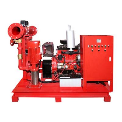 China Single family homes PDJ series fire pump system with diesel and jockey pump for fire fighting for sale