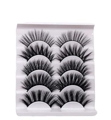 China 5 Pairs Various Model High Quality Soft Natural Mink Lashes 3D False Eyelashes for sale