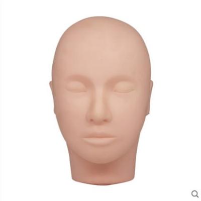 China Wholesale High Quality PVC Makeup Tools Realistic Practice Wick Mannequin Head For Eyelash Training for sale