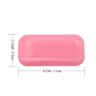 China Durable Adhesive Lash Tray Silicone Holder Pads For Eyelash Glue Extension Clear/Pink Silicone Pad Lash for sale