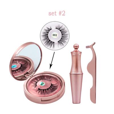 China A Natural Soft Set False Eyelash Magnetic Magnetic Eyeliner Water Resistant Smudge Proof Easy To Use Mascara for sale