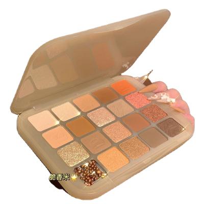 China Waterproof RTS Chestnut 20 Colors Shimmer Glitter Pigmented Eyeshadow Private Label Eyeshadow Palette for sale