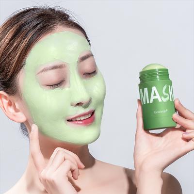 China Moisturizer Green Tea Face Clay Oil Control Deep Cleaning Blackhead Remove Purifying Shrinks Peeps Nourishing Acne Treatment for sale