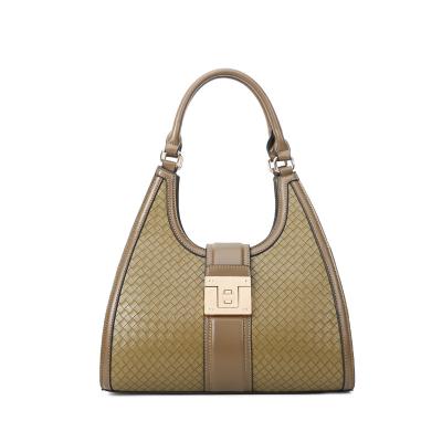 China Wholesale Fashion PU Handbag Leather Woven Sling Custom Shoulder Bags For Women Designer Famous Brands Ladies Luxury Handbags for sale