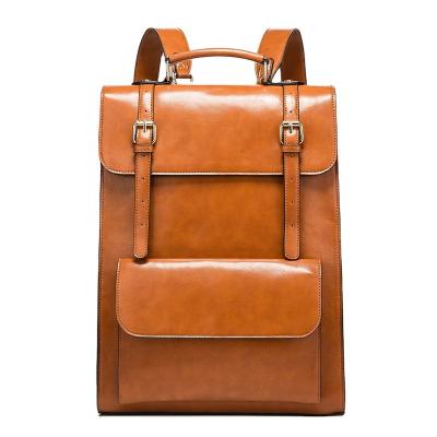 China No Vintage Backpack Laptop Messenger Lightweight School College Bag Leather Sling For Women Men for sale