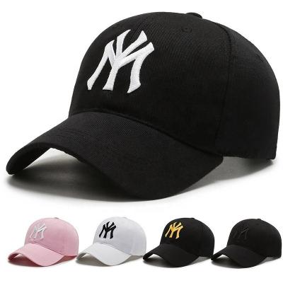 China COMMON 2021 Wholesale New Casual Sunshade Sports Hats Multicolor Men Women Visor Hat Solid Color Ny Baseball Cap for sale