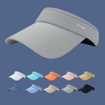 China Image Multicolor Summer Outdoor Sport Travel Large Brim Unisex Filament Sun Visor Cap for Outdoor Activities for sale