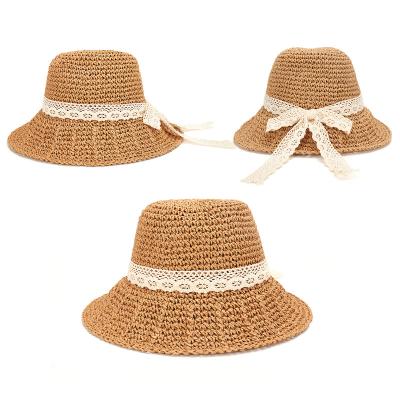 China Checked Wholesale Fashion Beach Custom Women Luxury Paper Summer Straw Hat for sale