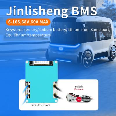 China Lifepo4 Active Balancer BMS Board 6s-10s 20a-60a & 20v-60v For E-Bike Power Solution for sale