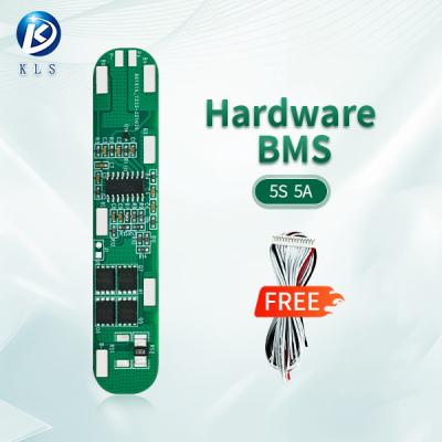 China 5S 5A Hardware BMS Lithiumbatterij BMS-bord voor gereedschap en zonnebatterijbescherming Te koop