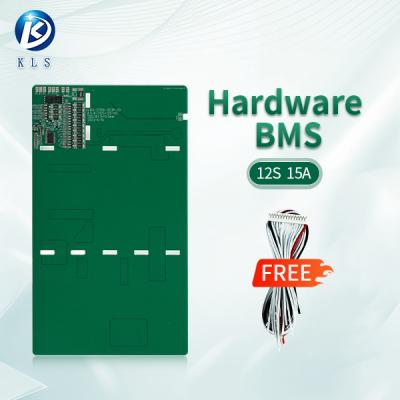 China 12S 50.4V 15A Batería de iones de litio BMS con sensor de equilibrio y temperatura en venta