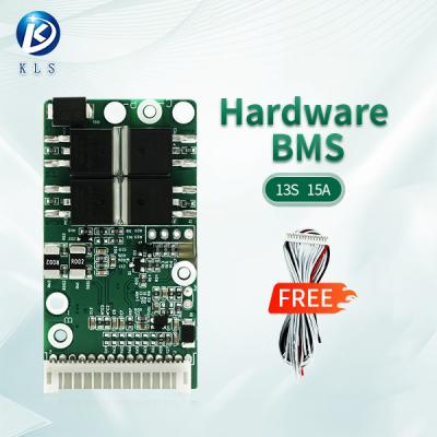 China Batería de iones de litio 13S BMS, 48V Li-Ion Smart BMS con protección de circuito 15A en venta