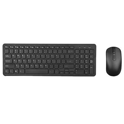 China 2.4G Wireless Keyboard and Mouse Set Computer Desktop Gaming Ultra-thin Wireless Keyboard and Mouse for sale