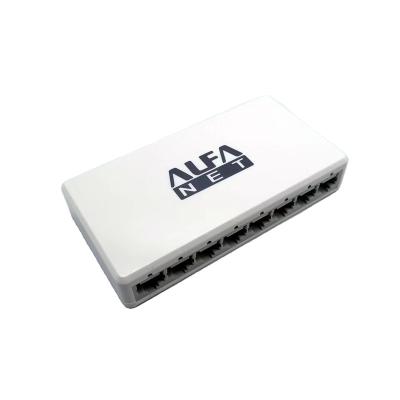 China POE Factory Outlet Plastic Case 100M 8 Port POE Ethernet Network Switch for sale