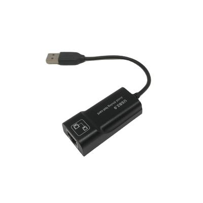 China LAPTOP factory direct USB2.0 to RJ45 network port adapter with wired network card Ethernet LAN USB LAN for sale