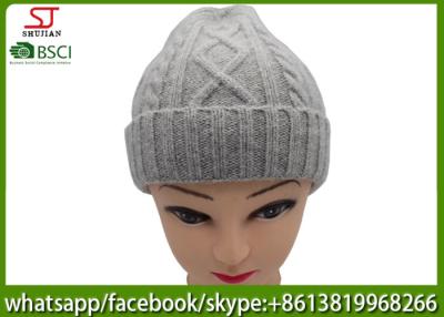 China Chinese manufactuer ladies  winter knitting hat 45%cony hair 15%wool 40%Acrylic76g 20*20cm light grey keep warm for sale