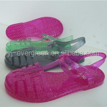 China LE173188 PVC PVC Rain Boots Sandals With Glitter for sale