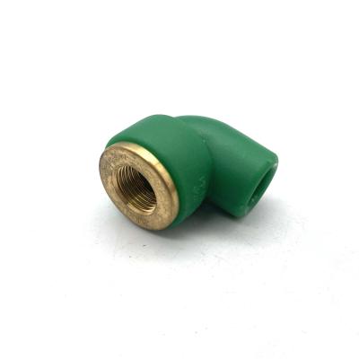 China Raw Material 100% Female Trasportation Reducing Elbow Ppr Pipe Fittings Water Dropping 1/2