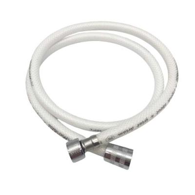 China Modern 120 cm white solid brass PVC shower hose nut connection 150 cm colors inside EPDM pipe shower hose for sale