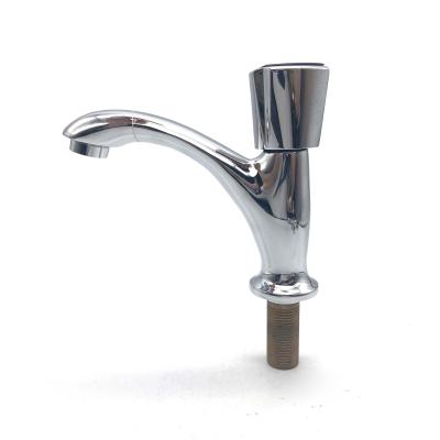 China Good Price Good Quality MCPOLOO Faucets Handle Body Single Cold Metered Chrome Basin Faucet Brass Zinc Alloy Basin Faucet For Bathroom for sale