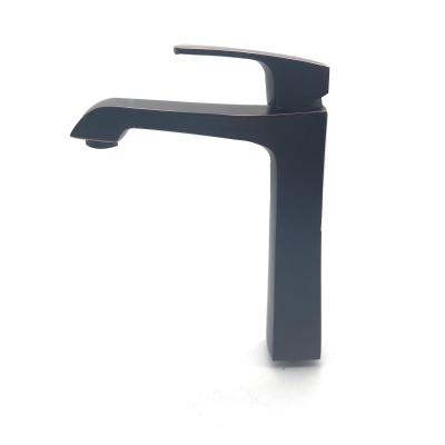 China MCPOLOO MFA20306 High Deck Mounted Modern Luxury Basin Faucet Hot / Cold Water Black for sale