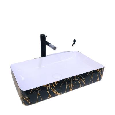 China Ceramic Artist Basin Art Wash Hand Modern Multi Color Bathroom Basin for sale