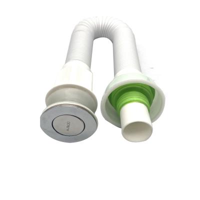 China MDH60105 Modern Stainless Steel Basin Drain Bathroom Sink Shower Basin Hose Plastic Flexible Waste Pipe for sale