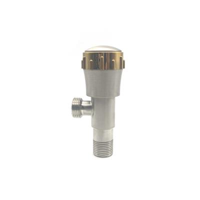 China TOILET MAV10107A Nickel Brushed Stainless Steel Angle Stop Valve For Lavatory Angle Valve Anti Rust for sale