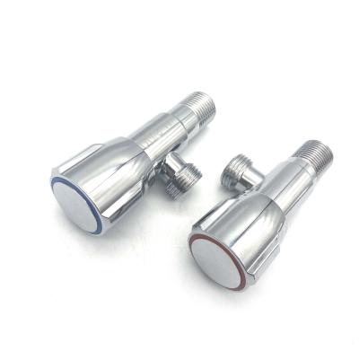 China New Design MAV10110 CHROME TOILET Blue and Red Handle Stainless Steel Angle Valve Angle Stop Valve Toilet Angle Valve for sale