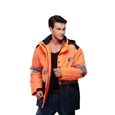 China Custom Water Proof Winter Mens Battery Powered Waterproof Carbon Fiber Heated Hi Vis Workwear for sale