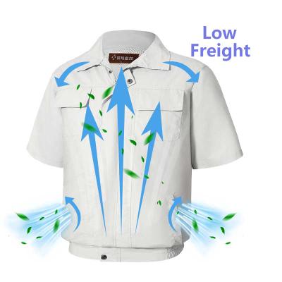 China Men's Sustainable Air Conditioner Summer Cool Jacket Clothes Fan Air Conditioning Work Suit Coat Cooling Clothes for sale