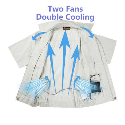 China Wokerwear Sustainable Air Conditioner Summer Jacket Fan Cool Air Conditioning Clothes for sale