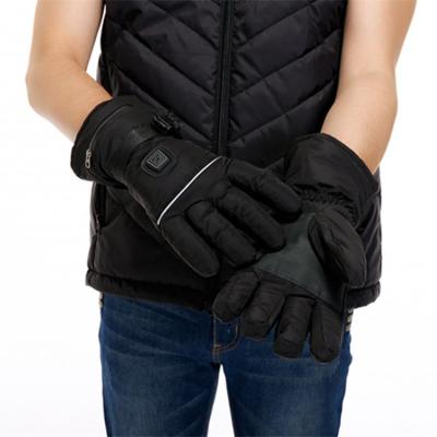 China Ski Winter Warm 3 Levels Temperature Control Rechargeable Battery Heated Gloves for sale