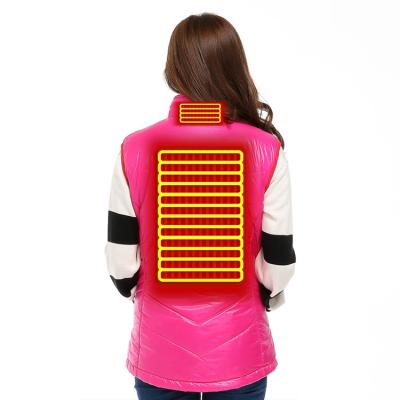 China Waterproof Custom Winter USB Fashion Battery Operated Women Heated Vest for sale