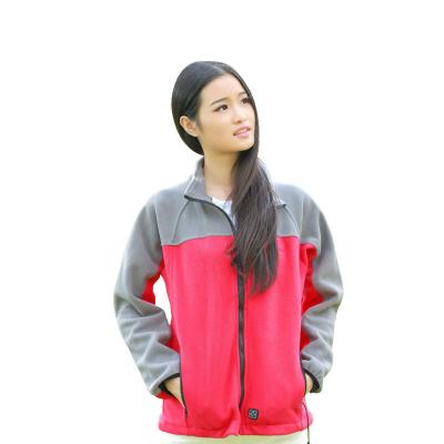 China Winter Electric Battery Rechargeable Women Fleece Sustainable Hot Selling Heated Jacket for sale