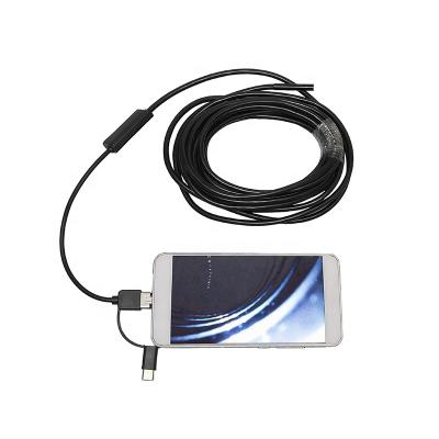 China 5.5mm Smartphone Waterproof / Waterproof Borescope Inspection Camera Industrial Microscopes Cameras for sale