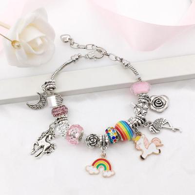 China CLASSIC Bracelet Charms Sets For DIY Bracelet , Big Hole Unicorn Bracelet for sale