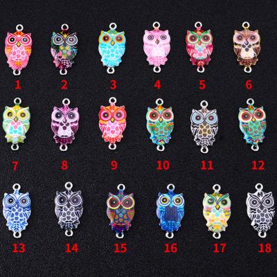 China Owl charms connector for jewelry making, Owl Jewelry Connector for bracelet ALP5014 for sale