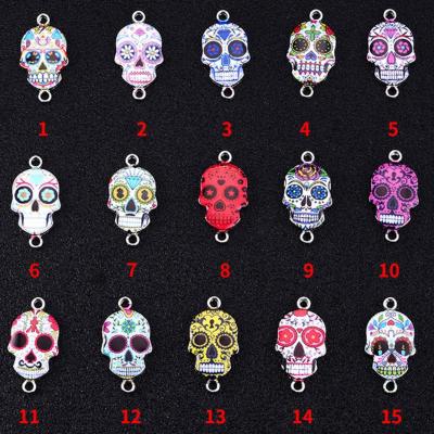 China CLASSIC skull charm, metal skull charm pendant for jewelry making for sale