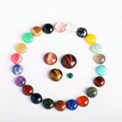 China Natural opalescent/ opalescent stones 4mm-14mm flat back half round cabochon for sale