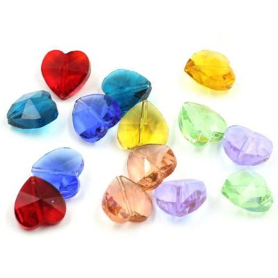 China Heart Crystal Beads from 10mm crystal for jewelry making for sale