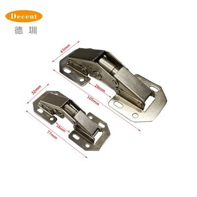 China Modern Decent Cabinet Door hinge Frog hinge 3/4 Inches Special Angle Furniture Hinge for sale