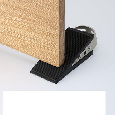 China Modern High Quality Heavy Duty Rubber Door Wedge Stainless Steel Handle Door stopper for sale