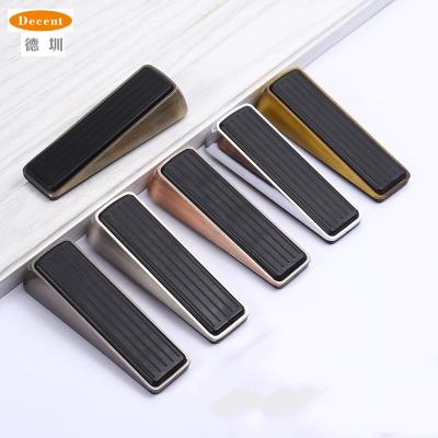 China Modern Zinc alloy Door Stopper Floor Carpet Wall Protector Heavy Duty Door Stopper Works On All Floor Types for sale